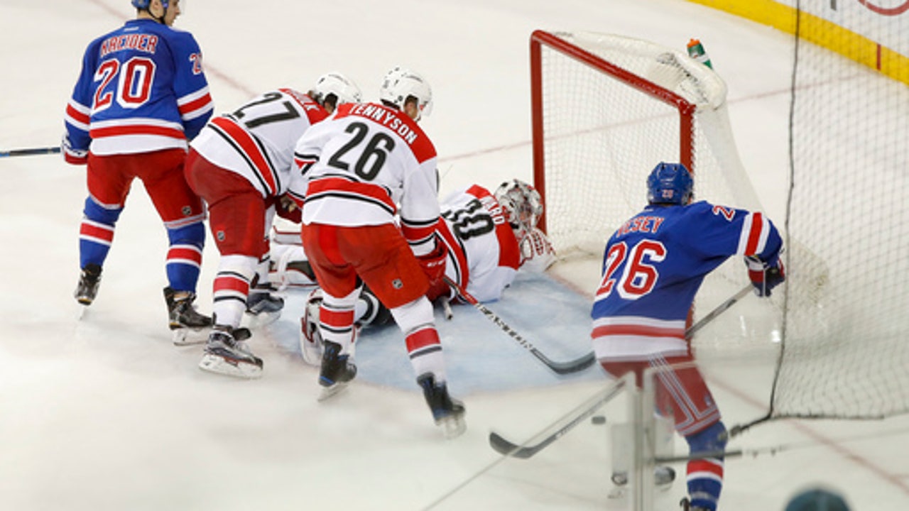 Nash, Vesey rally Rangers to 3-2 win over Hurricanes